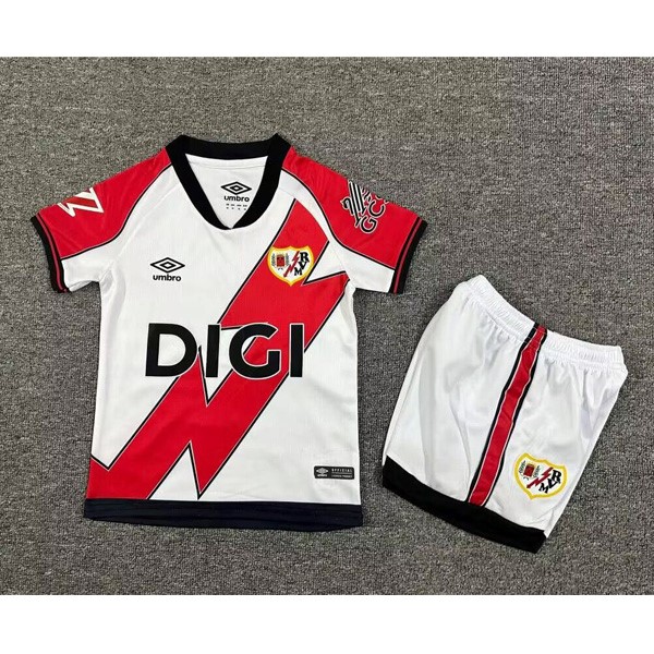 Camiseta Rayo Vallecano Replica Primera Ropa Niño 2025/26